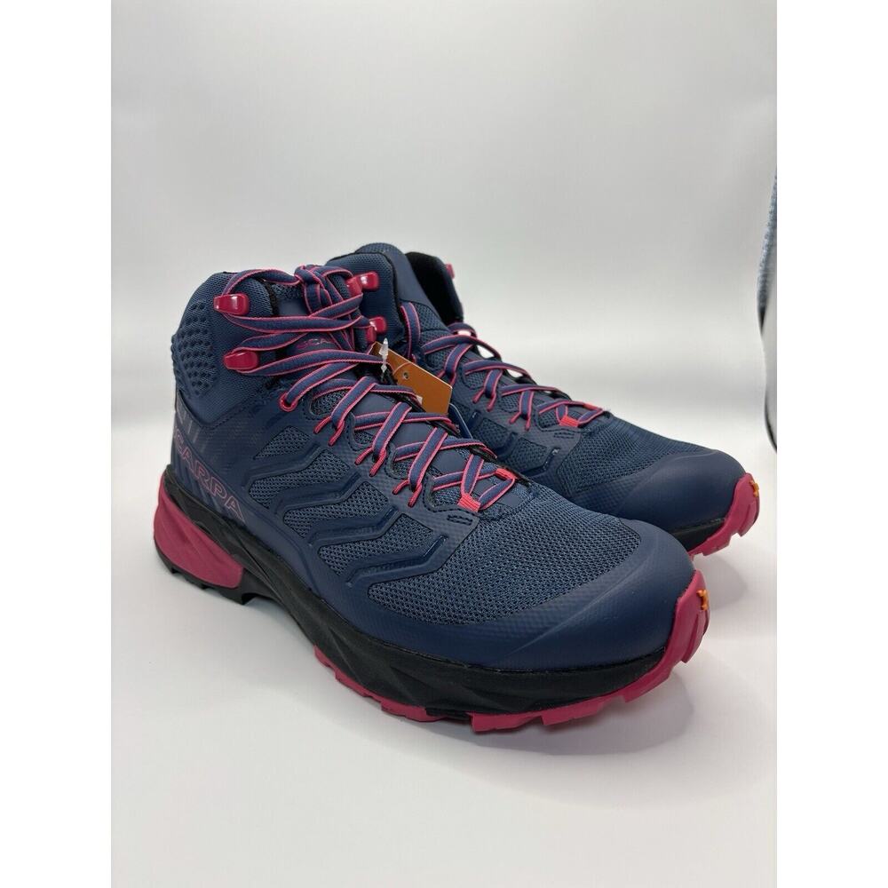 NEW Scarpa Mid GTX Hiking Boots Shoes Blue Fuchsia 63130-202SHCM Women's 7.5